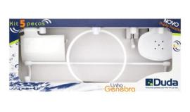 Accesorio p/baño GENEBRA 5pc BLANCO