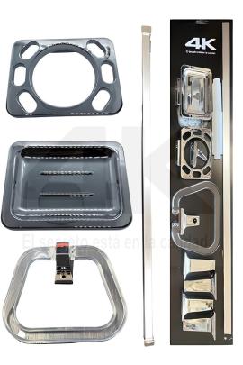 Accesorio p/baño cromado Plastico 6pz 4k