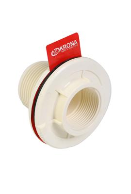 Adaptador Platina p/tanque agua roscable Blanco 11/4