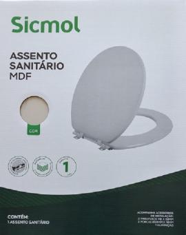 Asiento madera convencional inodoro crema 375x401 mm