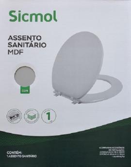 Asiento madera convencional inodoro gris 375x401 mm