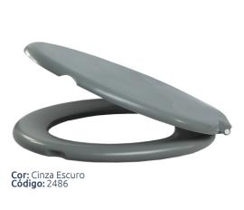 Asiento inodoro ACOLCHADO Alumasa gris obscuro