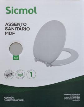 Asiento madera nordico inodoro gris
