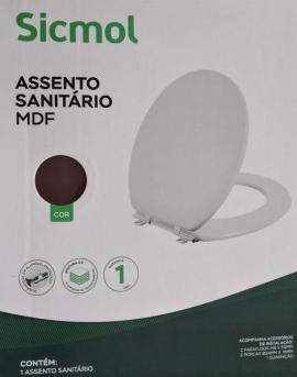 Asiento madera nordico inodoro marron caoba