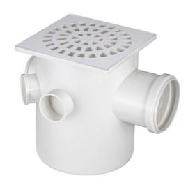 Caja sifonada 15x18.5x7.5cm blanca Krona
