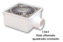 Caja sifonada p/ducha CROMADA 1341 Grap