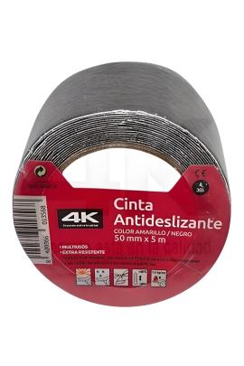 Cinta antideslizante 50mm x 5mtrs Negra grano 80 4K
