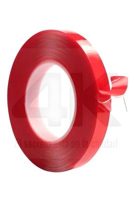 Cinta doble faz VHB Transparente 1mmx12mmx5mtrs 4K
