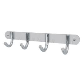 Colgador perchero 4 ganchos de aluminio