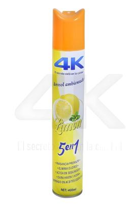 Desodorante de ambiente LIMON en aerosol 4K 400ml