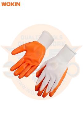 Guante antideslizante Nitrilo naranja Wokin