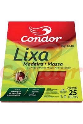 Lija para madera Condor 220g x25h 1040/220