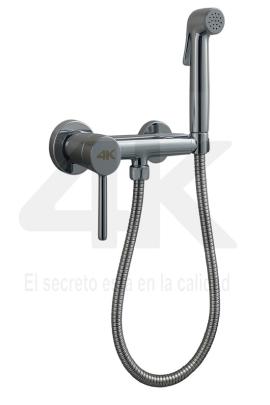 Monocomando higienica ducha ELEGANT Cromo  Bronce 4k