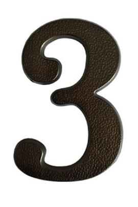 Numero residencial 3 Color Bronce