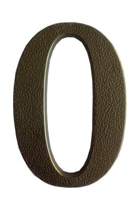 Numero residencial plastico 0 Color Bronce