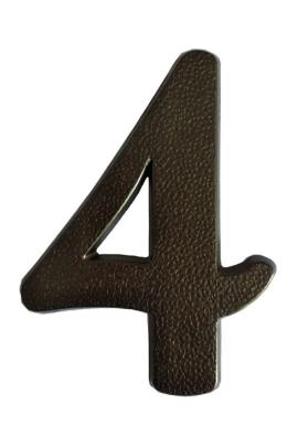 Numero residencial plastico 4 Color Bronce
