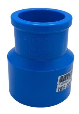 Pieza pvc AZUL  Buje reduccion 50x32 Krona