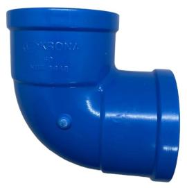 Pieza pvc AZUL piscina Codo 50mm 90º  Krona
