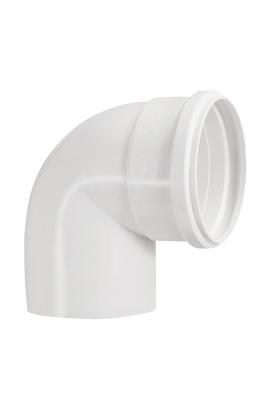 Pieza desague pvc Blanca 50mm Codo 90° MH Krona