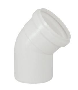 Pieza desague pvc Blanca 150mm Codo 45°  Krona