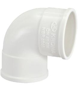 Pieza desague pvc Blanca 40mm Codo 90° hembra /hembra Krona