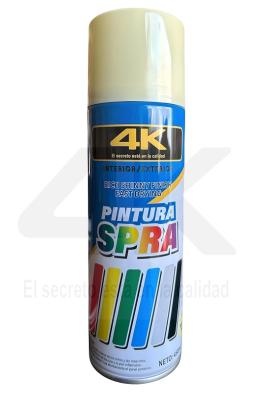 Pintura aerosol BLANCO GRISACEO MATE Spray 4K
