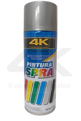 Pintura aerosol PLATA CHAPADO Spray 4K