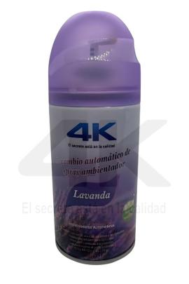 Repuesto Desodorante  ambiente LAVANDA en aerosol 4K