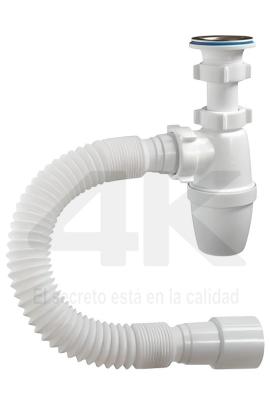 Sifon c/vaso simple y Valvula 4K