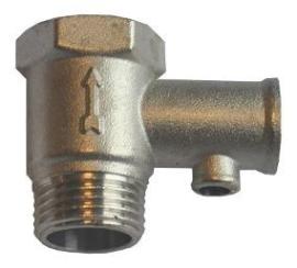 Valvula de retención o seguridad p/calefón bronce 70G